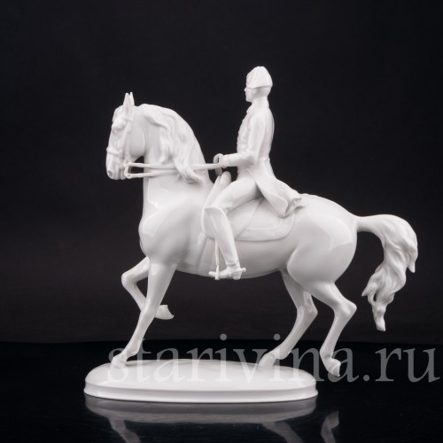 Фарфоровая статуэтка Рысь, испанская школа верховой езды, Augarten, Австрия, сер. 20 в.