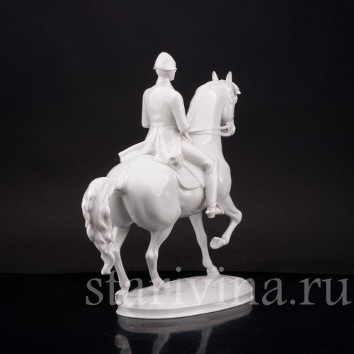 Фарфоровая статуэтка Рысь, испанская школа верховой езды, Augarten, Австрия, сер. 20 в.