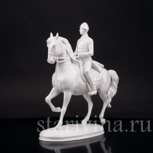Фарфоровая статуэтка Рысь, испанская школа верховой езды, Augarten, Австрия, сер. 20 в.