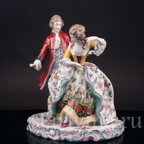 Фарфоровая статуэтка Танцующая пара, Carl Thieme, Германия, нач. 20 в.