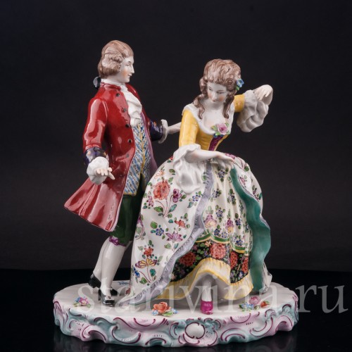 Фарфоровая статуэтка Танцующая пара, Carl Thieme, Германия, нач. 20 в.