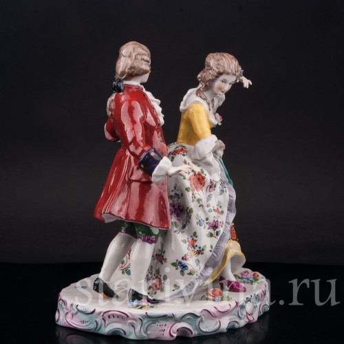 Фарфоровая статуэтка Танцующая пара, Carl Thieme, Германия, нач. 20 в.