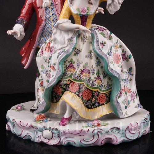 Фарфоровая статуэтка Танцующая пара, Carl Thieme, Германия, нач. 20 в.