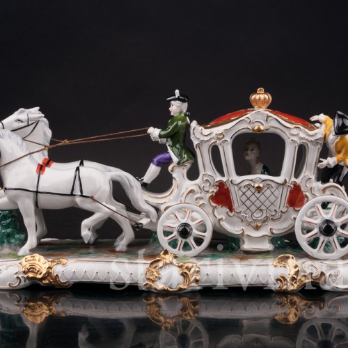 Композиция из фарфора Карета, Unterweissbach, Германия, 1958-76 гг.