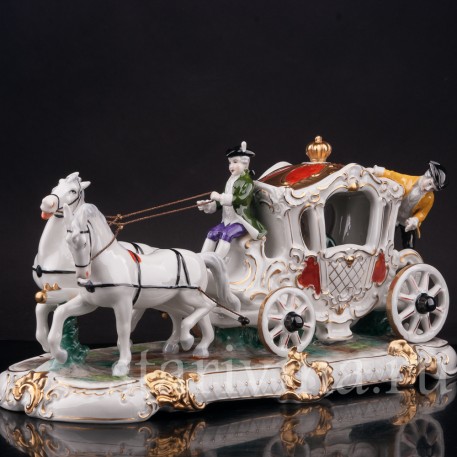 Композиция из фарфора Карета, Unterweissbach, Германия, 1958-76 гг.