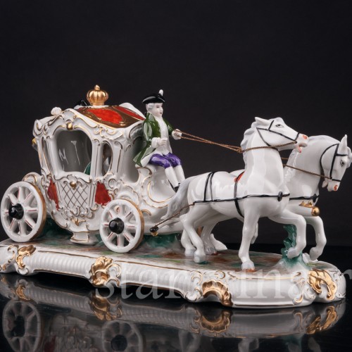 Композиция из фарфора Карета, Unterweissbach, Германия, 1958-76 гг.