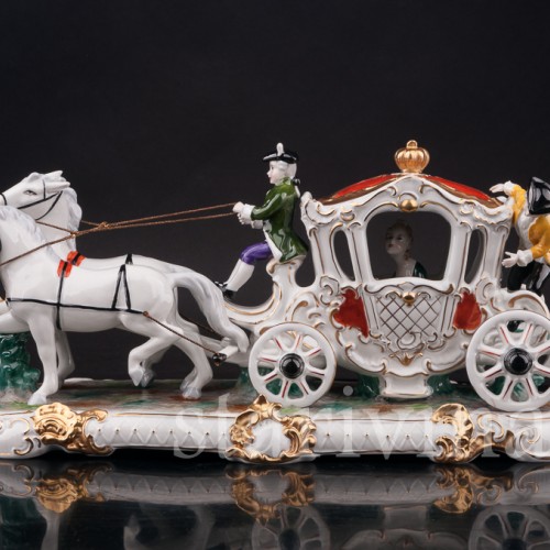 Композиция из фарфора Карета, Unterweissbach, Германия, 1958-76 гг.