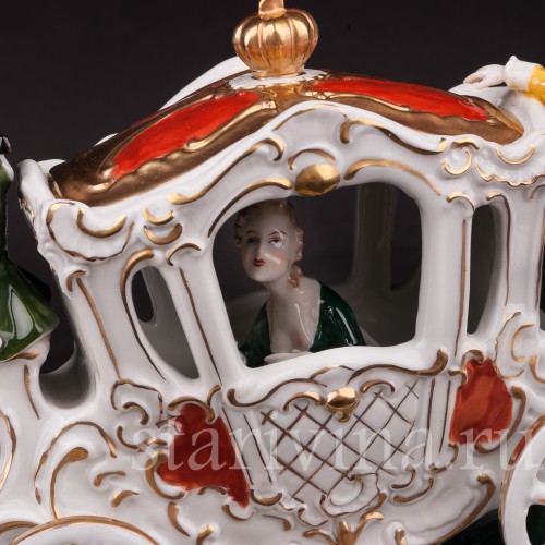 Композиция из фарфора Карета, Unterweissbach, Германия, 1958-76 гг.