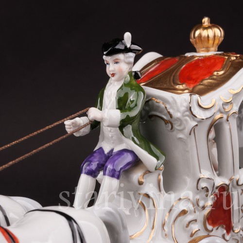 Композиция из фарфора Карета, Unterweissbach, Германия, 1958-76 гг.