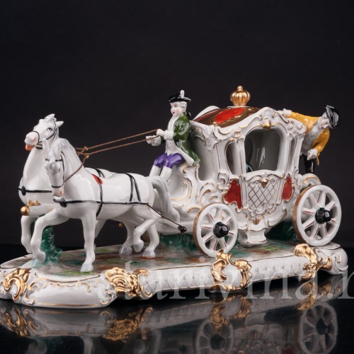 Композиция из фарфора Карета, Unterweissbach, Германия, 1958-76 гг.