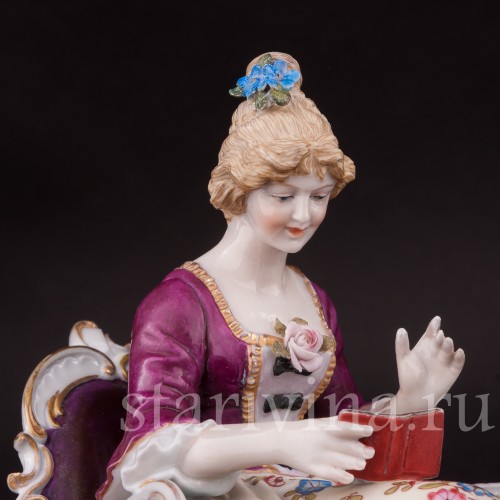 Фарфоровая композиция После чаепития, Ernst Bohne Sohne, Германия, нач. 20 в.