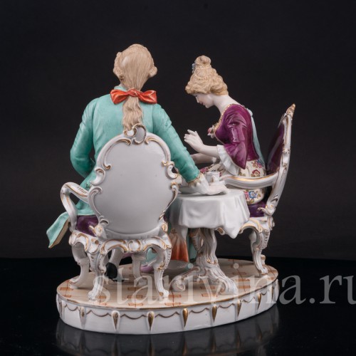 Фарфоровая композиция После чаепития, Ernst Bohne Sohne, Германия, нач. 20 в.