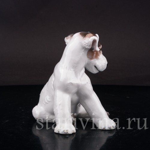 Фигурка собаки из фарфора Щенок фокстерьера, Rosenthal, Германия, 1956 год.