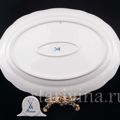 Фарфоровое блюдо Букеты цветов, Meissen, Германия, сер. 20 в.