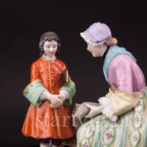 Фарфоровая статуэтка Выговор, Porcelaine de Paris, Франция, кон. 19 - нач. 20 вв.