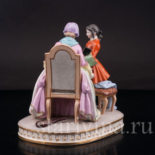 Фарфоровая статуэтка Выговор, Porcelaine de Paris, Франция, кон. 19 - нач. 20 вв.