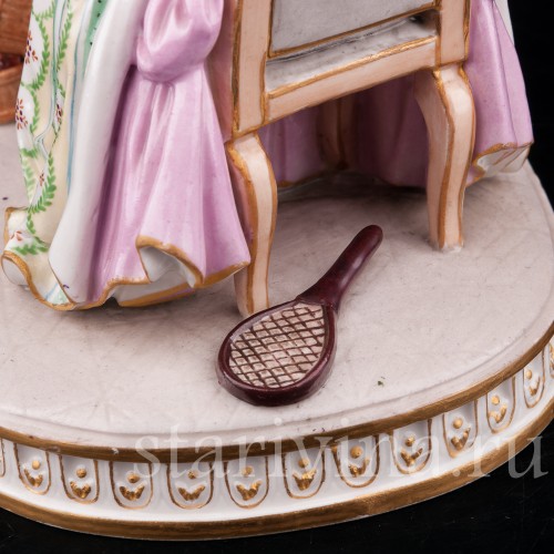 Фарфоровая статуэтка Выговор, Porcelaine de Paris, Франция, кон. 19 - нач. 20 вв.