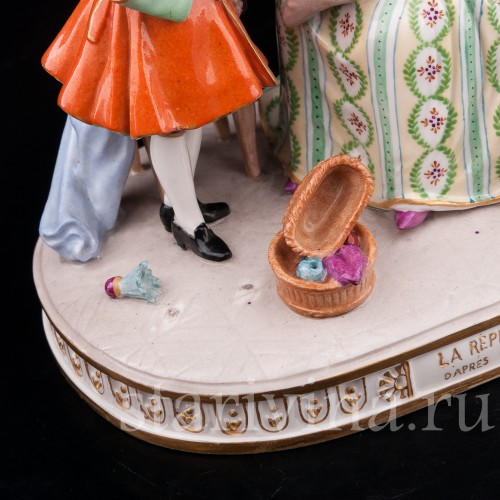 Фарфоровая статуэтка Выговор, Porcelaine de Paris, Франция, кон. 19 - нач. 20 вв.