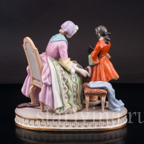 Фарфоровая статуэтка Выговор, Porcelaine de Paris, Франция, кон. 19 - нач. 20 вв.