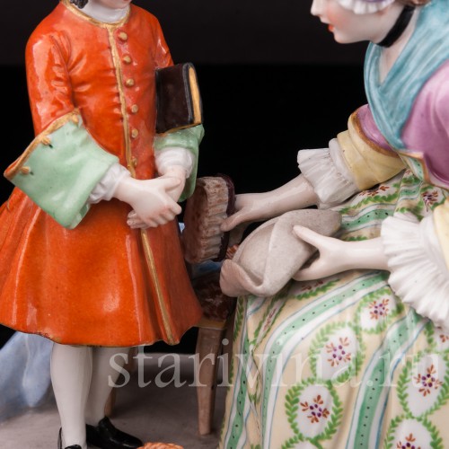 Фарфоровая статуэтка Выговор, Porcelaine de Paris, Франция, кон. 19 - нач. 20 вв.