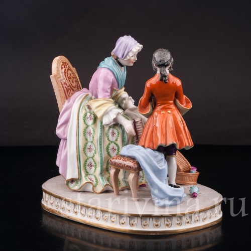 Фарфоровая статуэтка Выговор, Porcelaine de Paris, Франция, кон. 19 - нач. 20 вв.