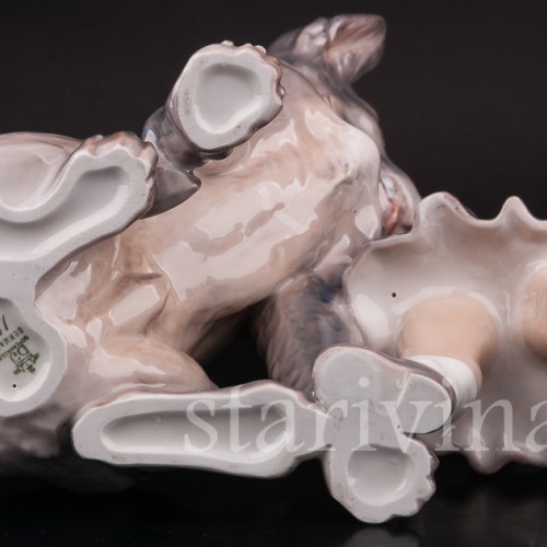 Девочка с овчаркой, Dahl Jensen, Дания, 1920-80 гг