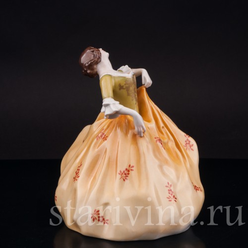 Фарфоровая статуэтка девушки Дама на балу, Rosenthal, Германия, 1946 г.