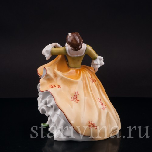 Фарфоровая статуэтка девушки Дама на балу, Rosenthal, Германия, 1946 г.