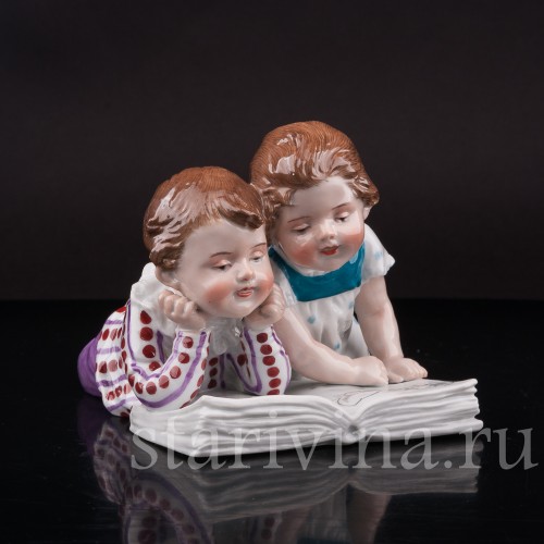 Дети с книжкой, Heubach, Германия, нач. 20 в