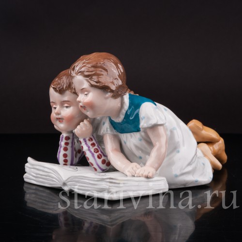 Дети с книжкой, Heubach, Германия, нач. 20 в