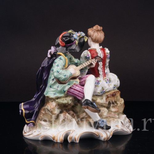 Фарфоровая статуэтка Романтический дуэт, Richard Eckert & Co, Германия, 1908-1912 гг.