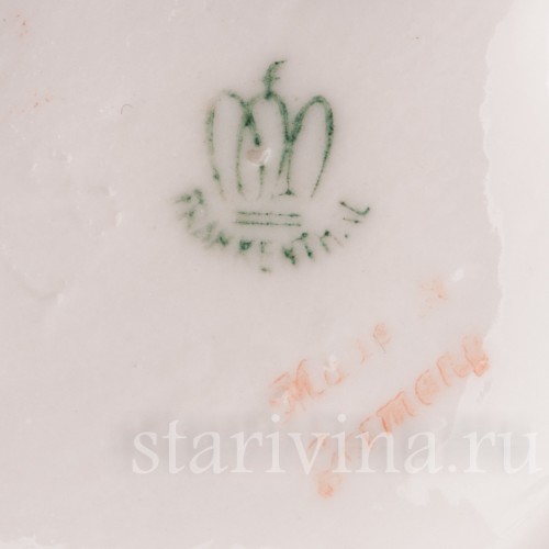 Статуэтка собак из фарфора Две болонки, Frankenthal, Германия, 1949-64 гг.