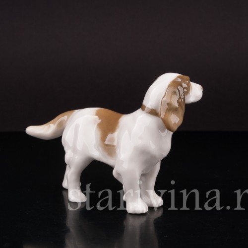 Фарфоровая фигурка собаки Спаниель, миниатюра, Hutschenreuther, Германия, вт. пол. 20 в.