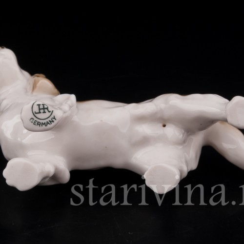 Фарфоровая фигурка собаки Спаниель, миниатюра, Hutschenreuther, Германия, вт. пол. 20 в.