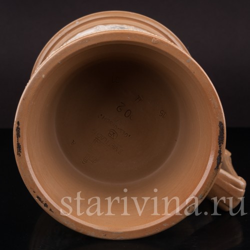 Старинная пивная кружка Певцы, 1\2 л, Villeroy & Boch, Германия, 1901 г.