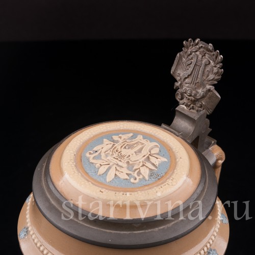 Старинная пивная кружка Певцы, 1\2 л, Villeroy & Boch, Германия, 1901 г.