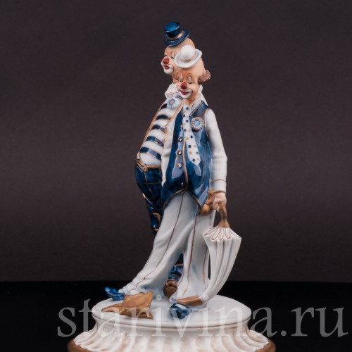 Фарфоровая статуэтка Два клоуна, Capodimonte, Италия, вт. пол. 20 в.