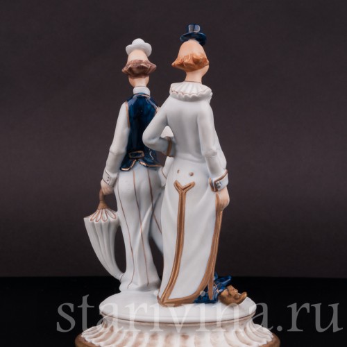 Фарфоровая статуэтка Два клоуна, Capodimonte, Италия, вт. пол. 20 в.