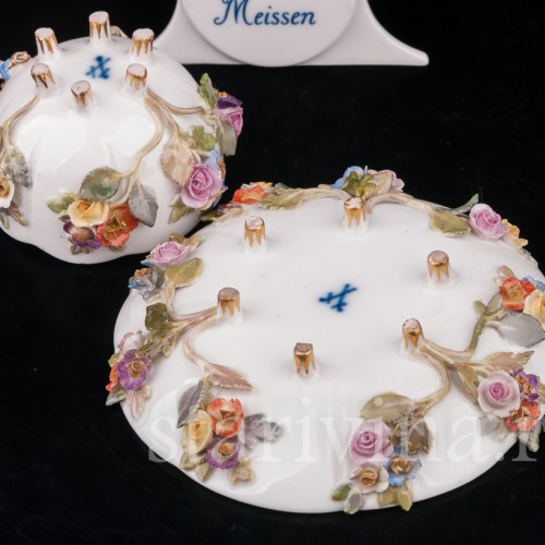 Кофейная пара Цветочные мотивы, Meissen, Германия, вт. пол. 19 в.