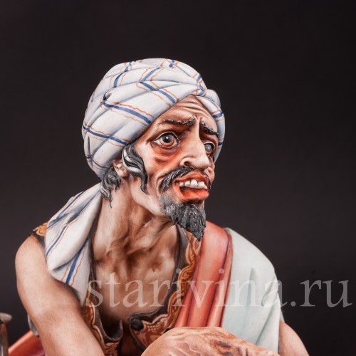 Композиция из фарфора Восточный торговец, Capodimonte, Италия, сер. 20 в.