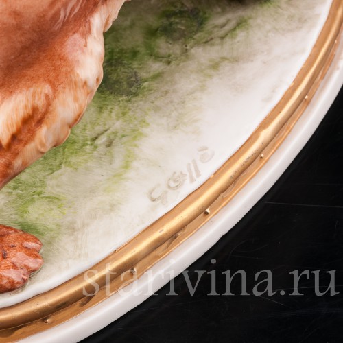 Фигурка из фарфора Девочка со спаниелем, Giuseppe Cappe, Италия, сер. 20 в.