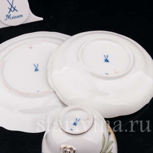 Чайное трио Нарцис, Meissen, Германия, сер. 20 в.