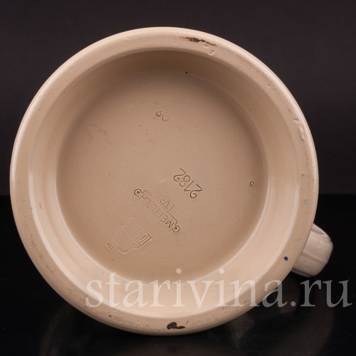 Старинная пивная кружка Кегельбан, 1/2 л, Villeroy & Boch, Германия, 1898 г.