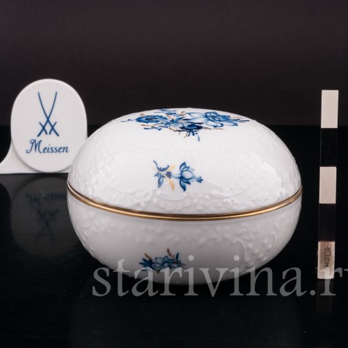 Фарфоровая шкатулка Букет с мухой, Meissen, Германия, 1978 г.