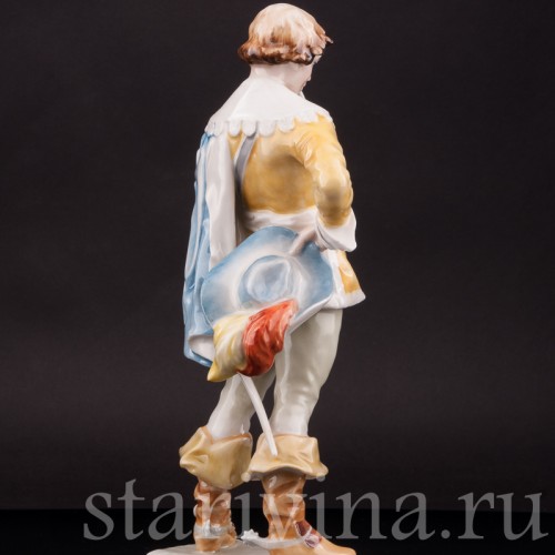 Фарфоровая статуэтка Кавалер с трубкой, Hutschenreuther, Германия, 1970е гг.