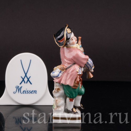 Фигурка из фарфора Мальчик с волынкой, Meissen, Германия, 1961 г.