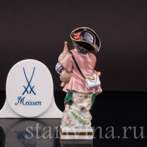 Фигурка из фарфора Мальчик с волынкой, Meissen, Германия, 1961 г.