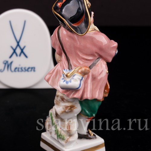 Фигурка из фарфора Мальчик с волынкой, Meissen, Германия, 1961 г.