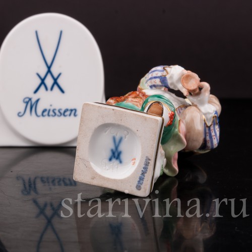 Фигурка из фарфора Мальчик с волынкой, Meissen, Германия, 1961 г.