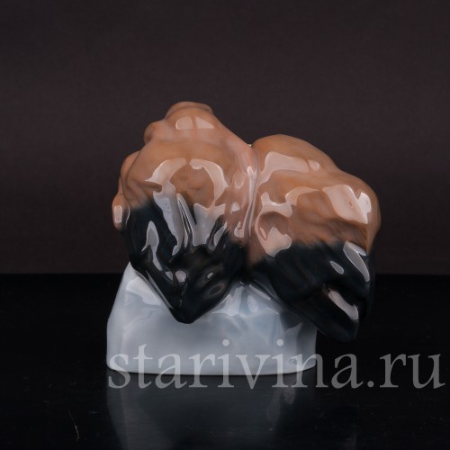 Фигурка птиц из фарфора Два птенца, Heubach, Германия, нач. 20 века.
